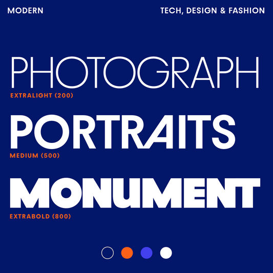 Bauhaus Geo— Geometric, clean sans-serif font, avant-garde alts